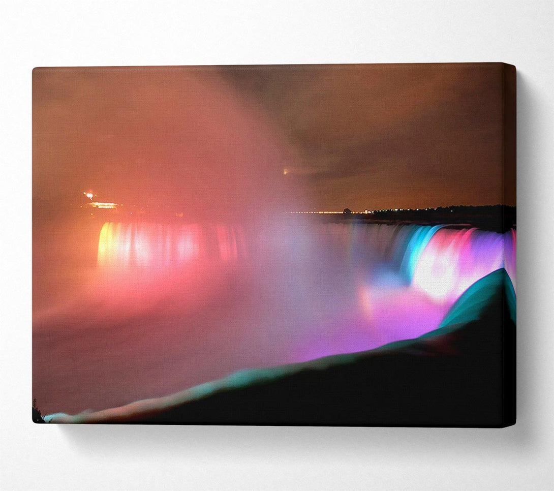  A Canvas Print of Niagara Falls At Night Canvas Wall Art