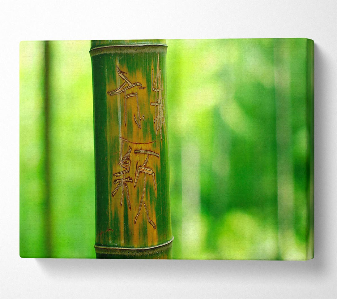  A Canvas Print of Engraved Bamboo Canvas Art