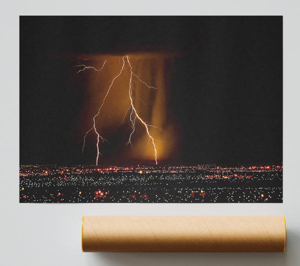 Night Lightning Giclee Print