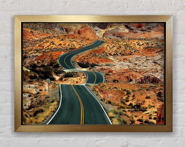 Long Road Framed Print