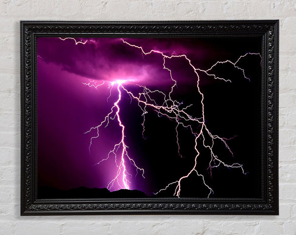 Lightning Storm Framed Print