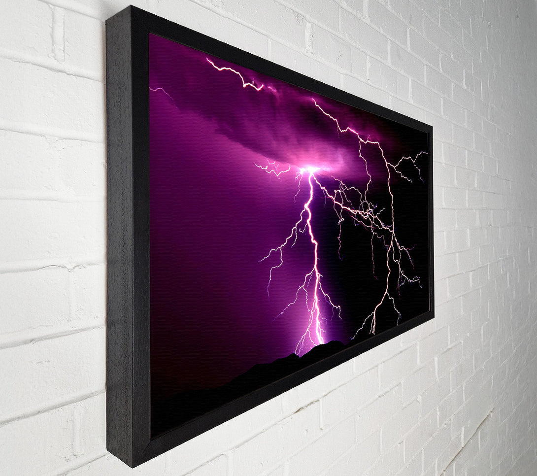  A Canvas Print of Lightning Storm Canvas Art