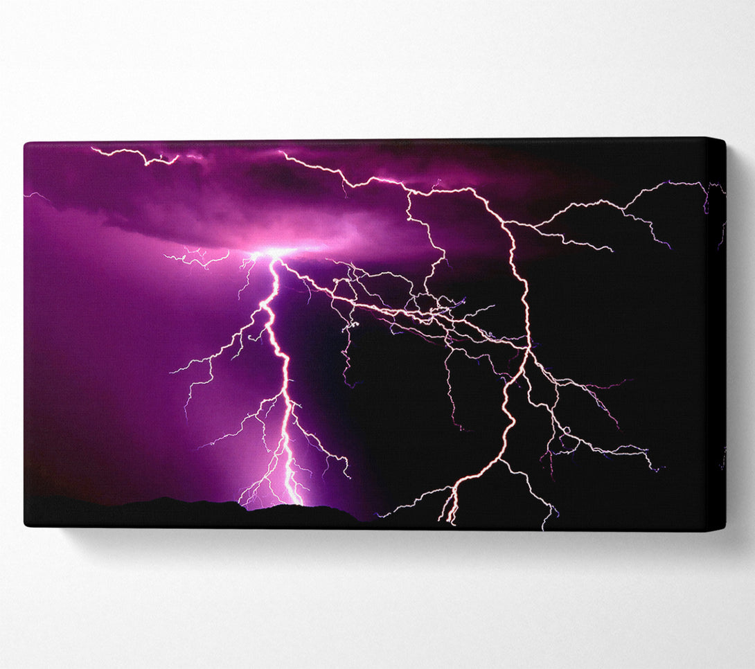  A Canvas Print of Lightning Storm Canvas Art
