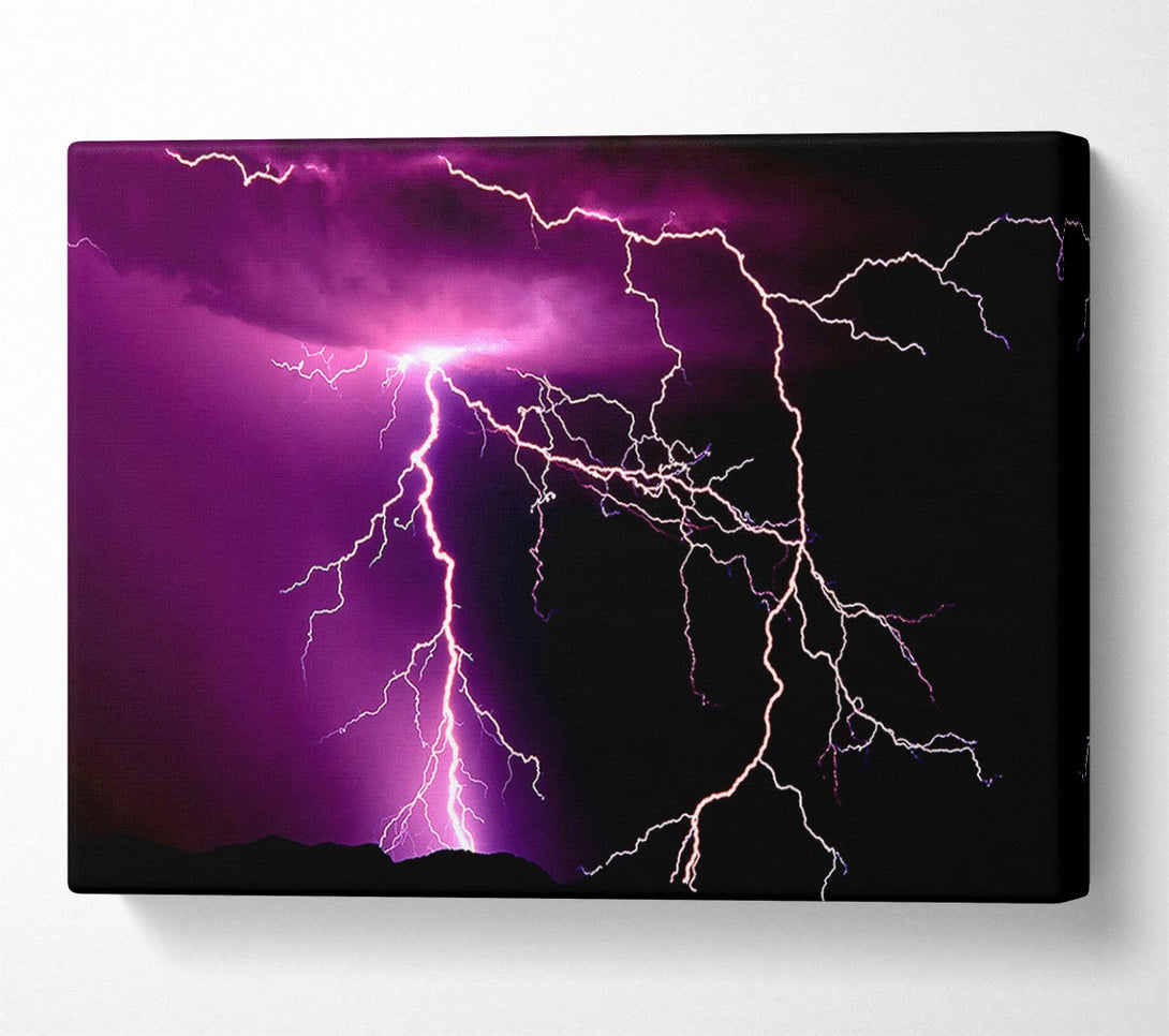  A Canvas Print of Lightning Storm Canvas Art