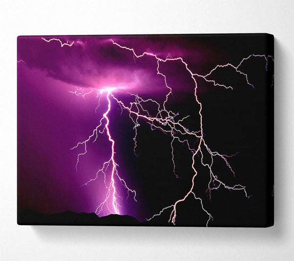  A Canvas Print of Lightning Storm Canvas Art