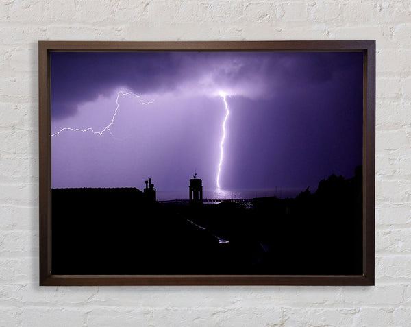 Fulmini Oneglia By Raffaele Dn Framed Print