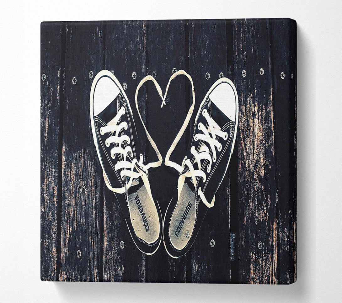  A Canvas Print of Sneakers Love Canvas Wall Art