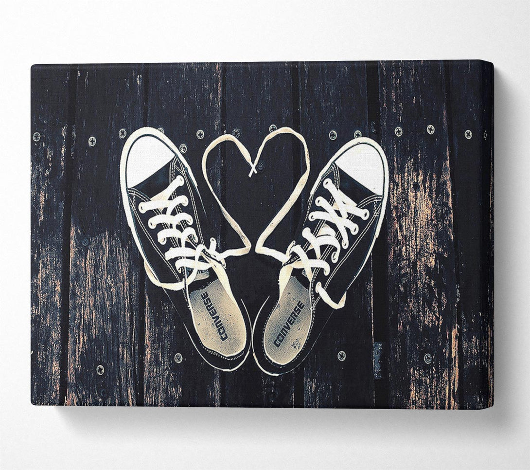  A Canvas Print of Sneakers Love Canvas Wall Art