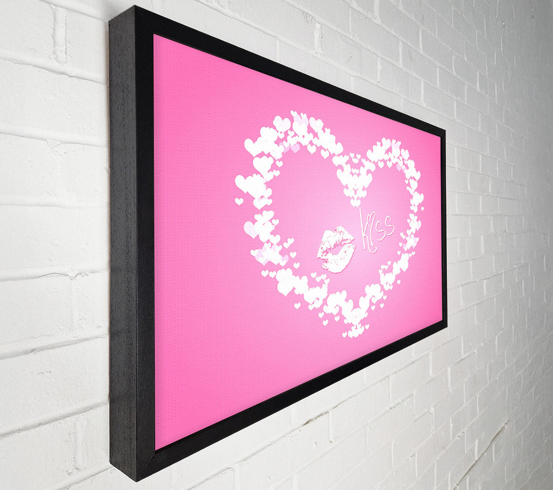  A Canvas Print of Valentines Day Kiss Canvas Print