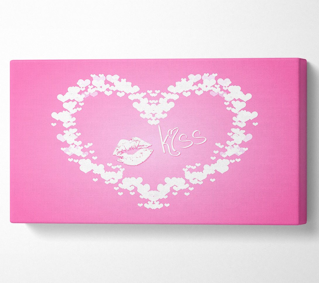  A Canvas Print of Valentines Day Kiss Canvas Print