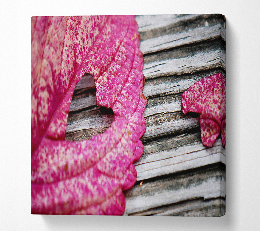  A Canvas Print of Heart Leaf Canvas Wall Art