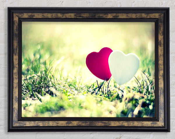 Valentines Day Hearts Framed Print