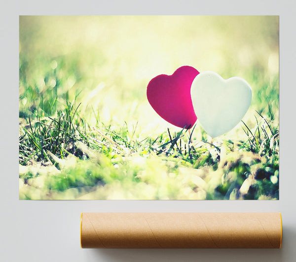 Valentines Day Hearts Poster