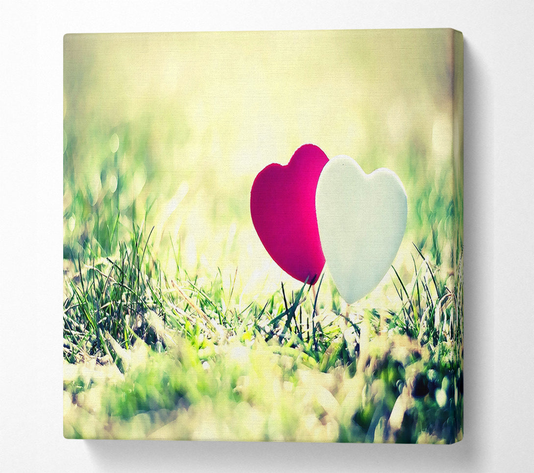  A Canvas Print of Valentines Day Hearts Canvas Art