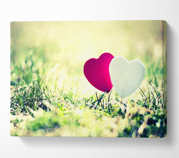  A Canvas Print of Valentines Day Hearts Canvas Art