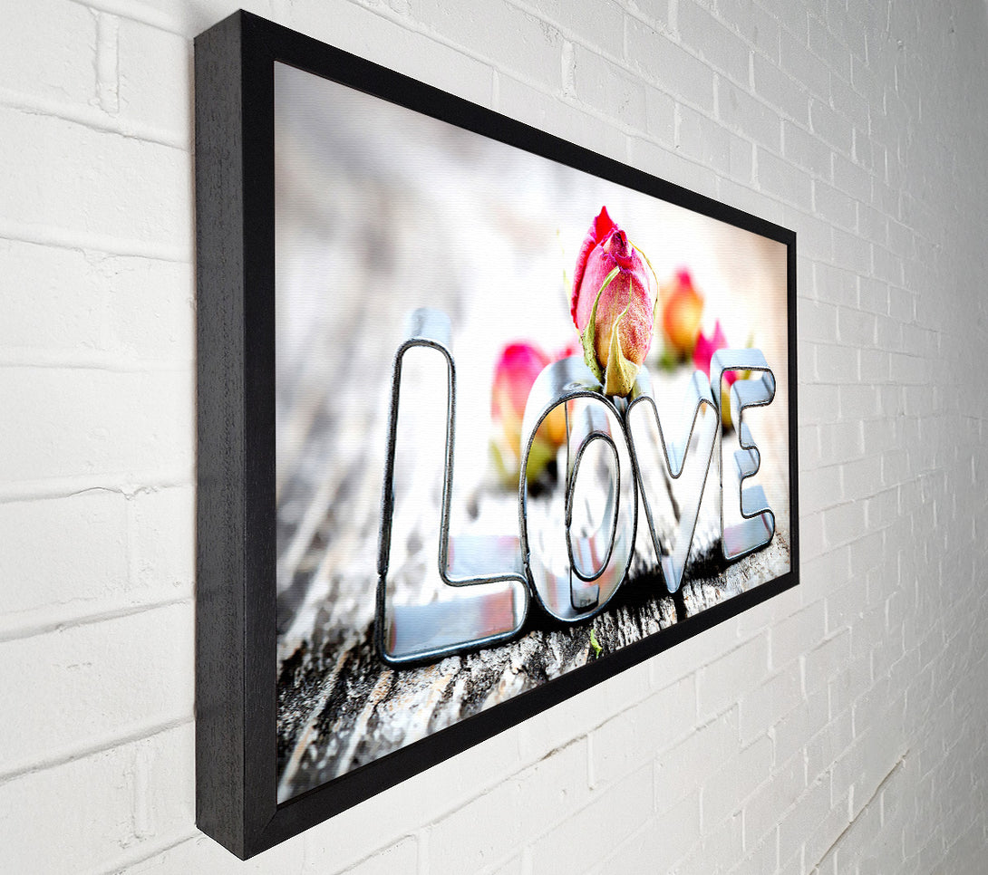  A Canvas Print of Valentines Day Love Rose Canvas Print