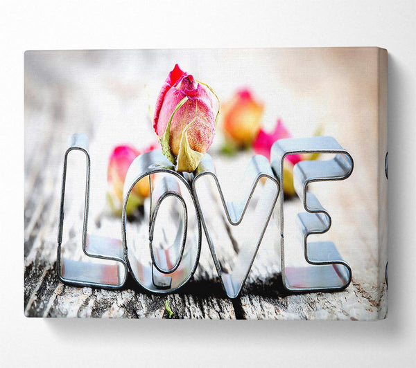  A Canvas Print of Valentines Day Love Rose Canvas Print