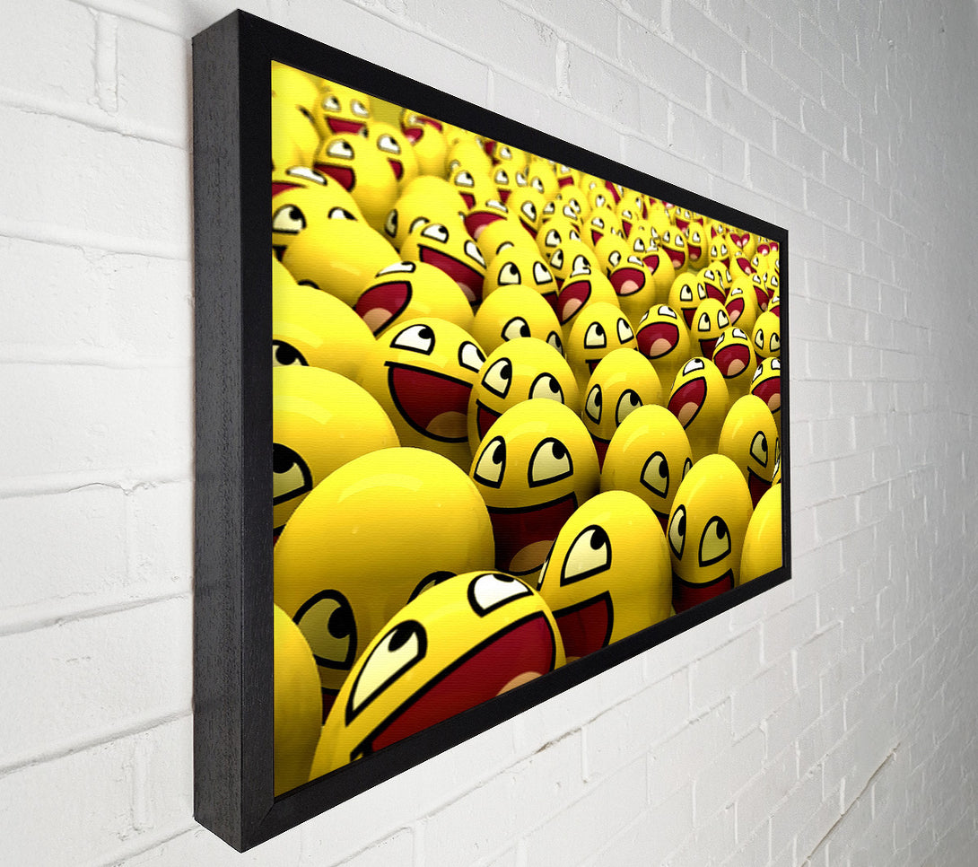  A Canvas Print of Funny Smileys Canvas Wall Art