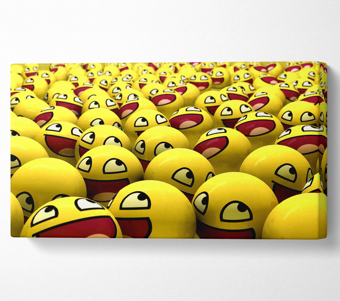  A Canvas Print of Funny Smileys Canvas Wall Art