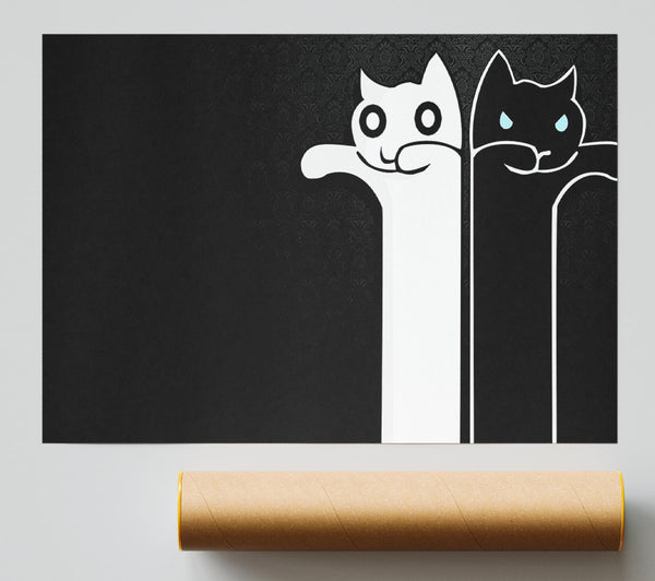 Zombie Cats Giclee Print