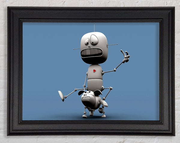 Funny Robots Framed Print