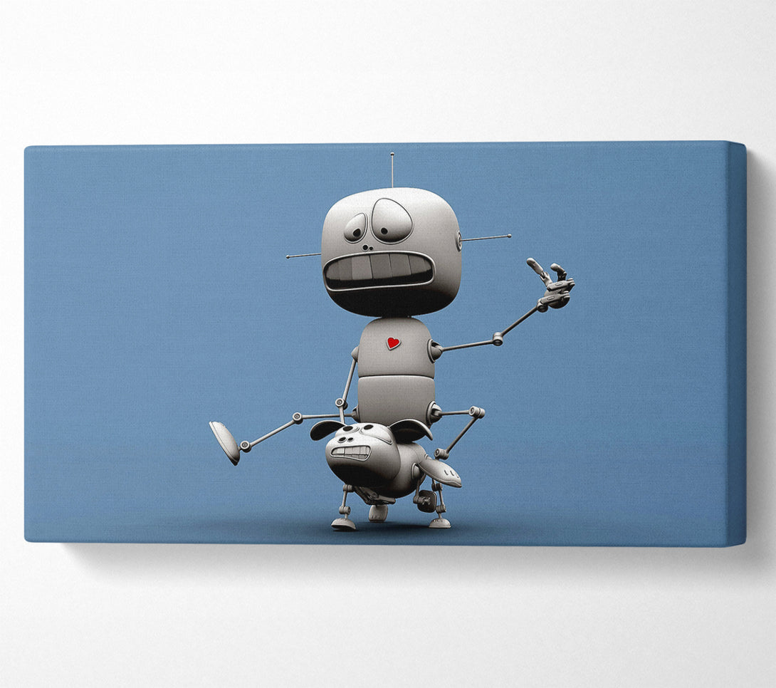  A Canvas Print of Funny Robots Canvas Art
