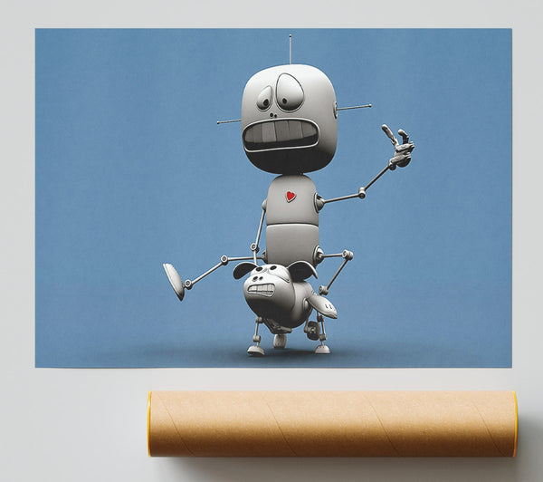 Funny Robots Giclee Print