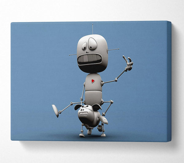  A Canvas Print of Funny Robots Canvas Art