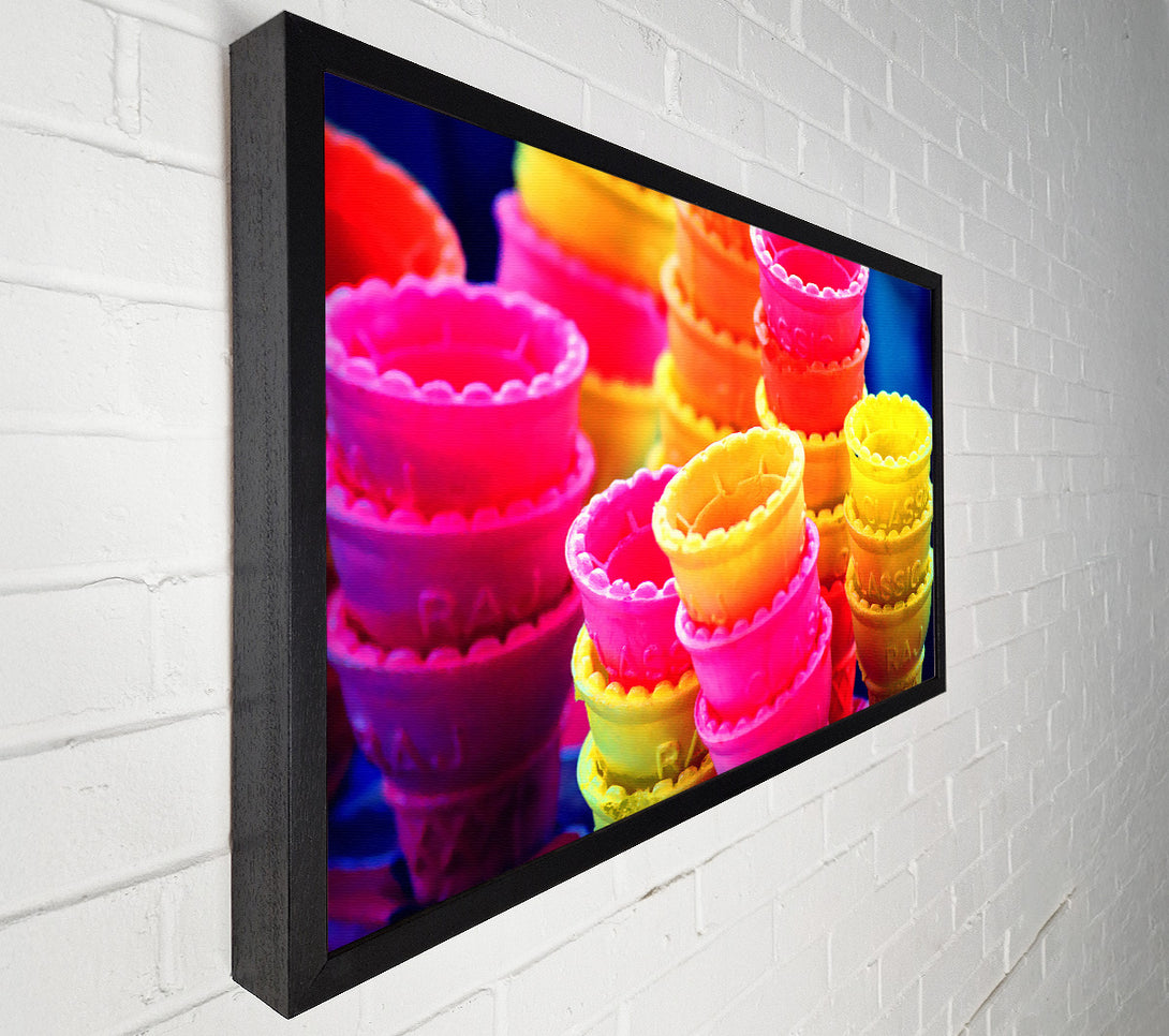  A Canvas Print of Ice Cream Cones Canvas Art