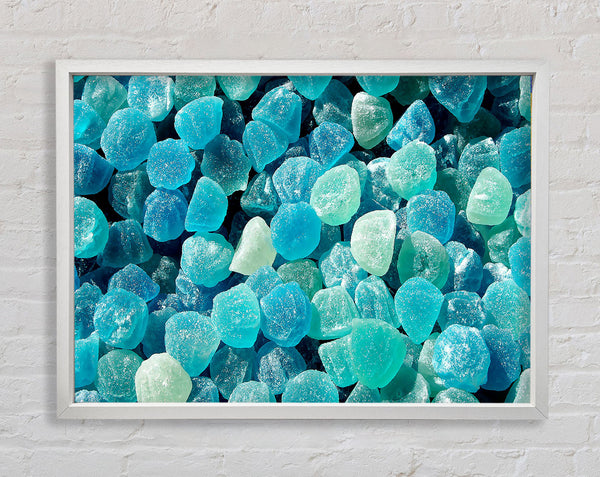 Blue Jelly Framed Print