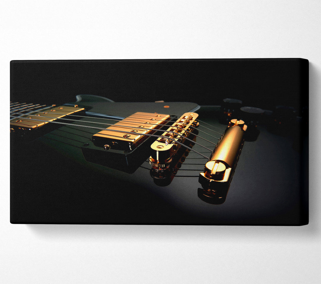  A Canvas Print of Black Guitar Canvas Wall Art