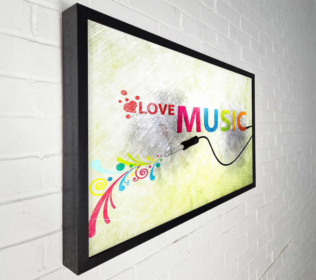  A Canvas Print of Love Music Canvas Wall Art