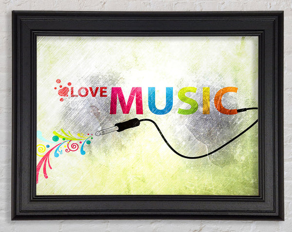 Love Music Framed Print
