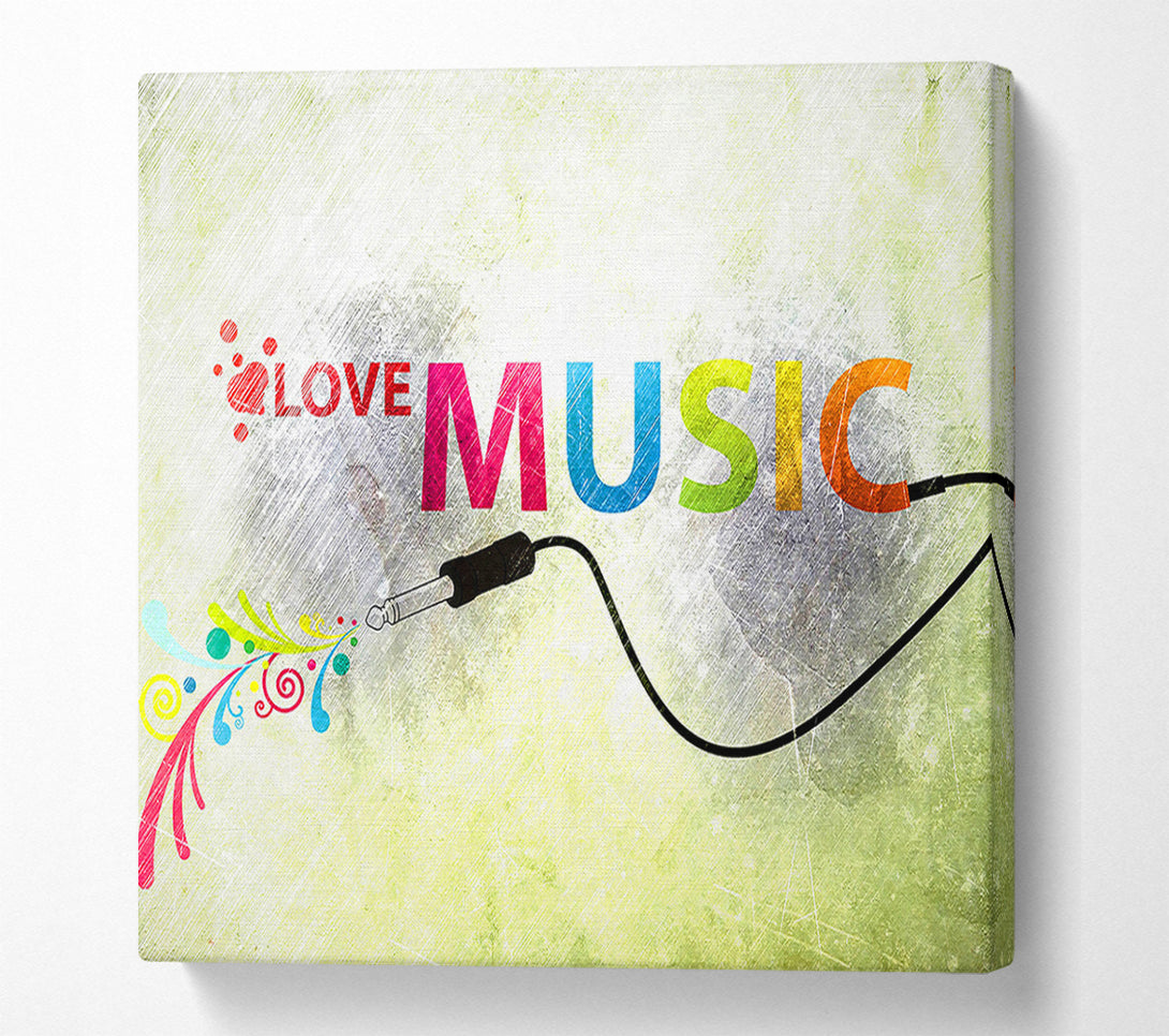  A Canvas Print of Love Music Canvas Wall Art