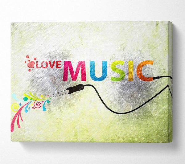  A Canvas Print of Love Music Canvas Wall Art