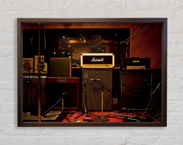Marshall Speakers Framed Print