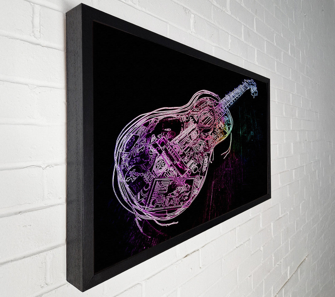  A Canvas Print of Guitar Graffiti Canvas Print