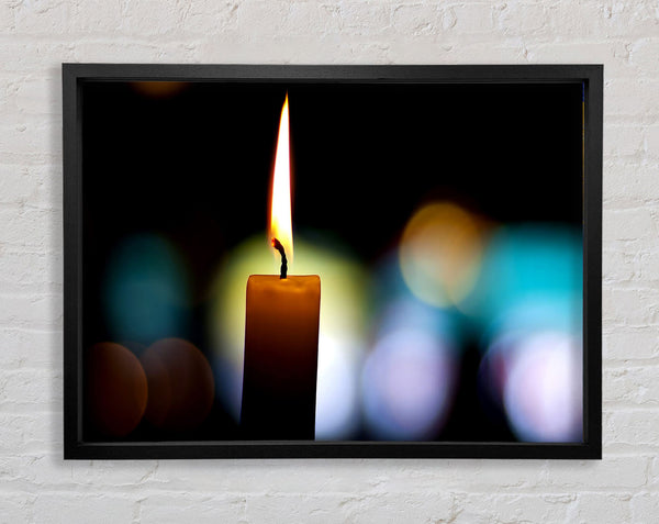 Candle Flame Framed Print