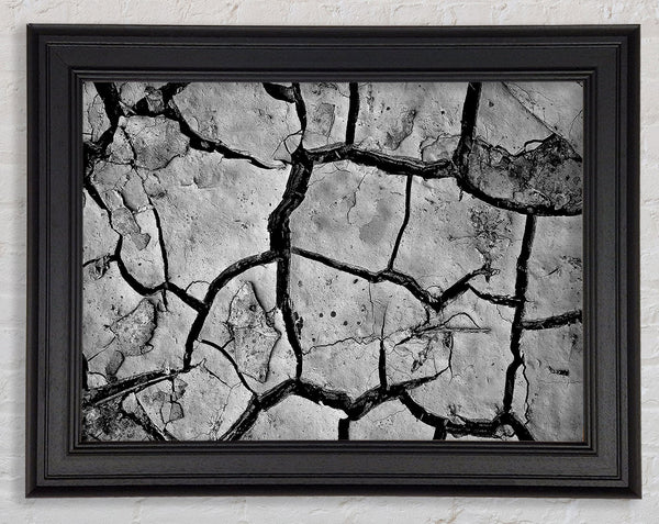 Cracked Mud Framed Print