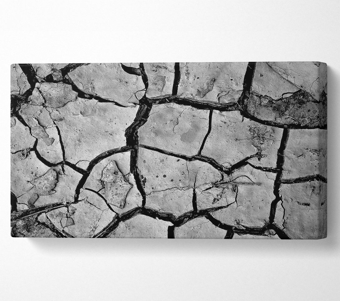  A Canvas Print of Cracked Mud Canvas Print