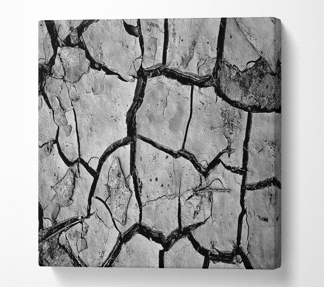  A Canvas Print of Cracked Mud Canvas Print