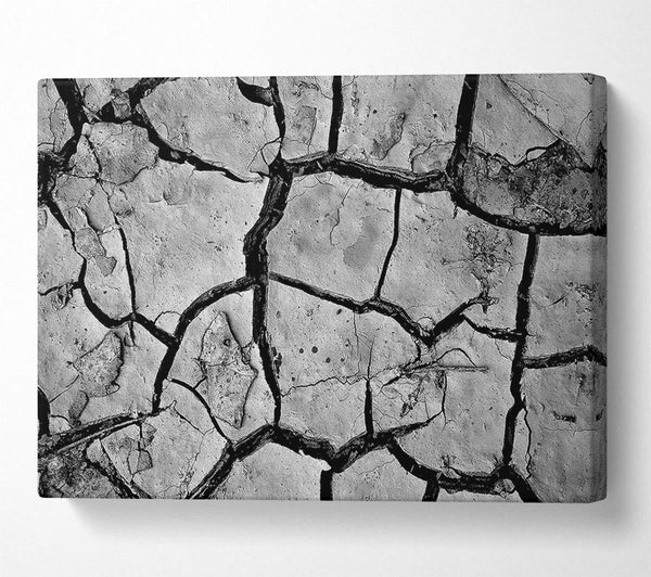  A Canvas Print of Cracked Mud Canvas Print