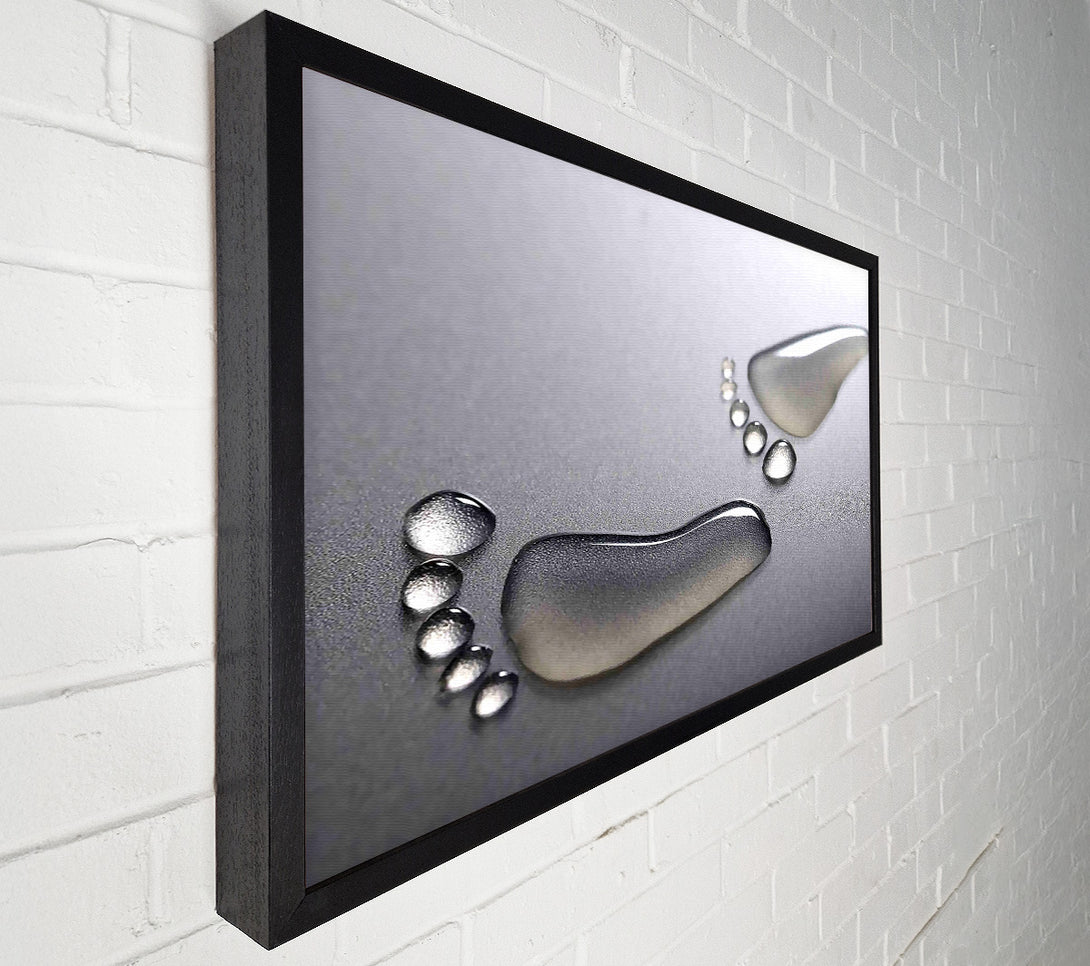  A Canvas Print of Water Footprints Canvas Print