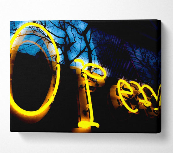  A Canvas Print of Open Blur Canvas Wall Art