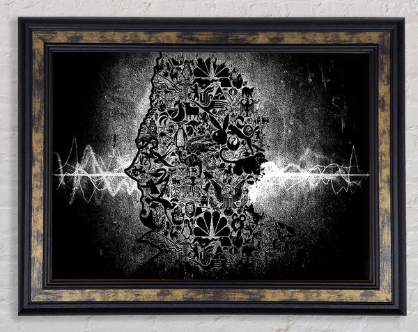 Tick Design Man Framed Print