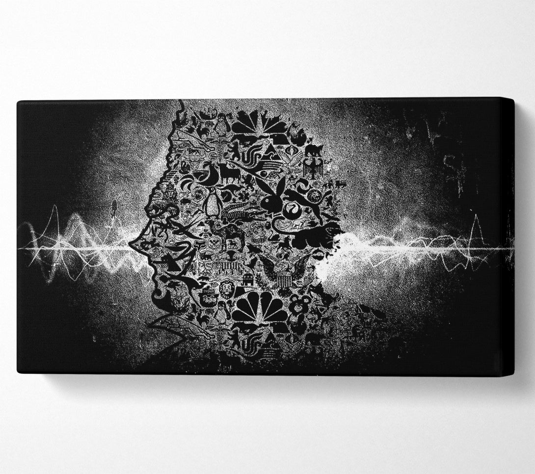  A Canvas Print of Tick Design Man Canvas Art