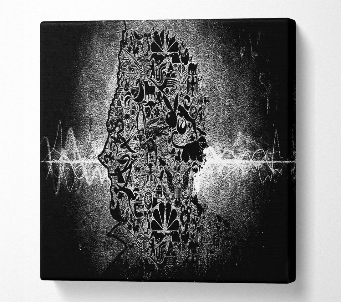  A Canvas Print of Tick Design Man Canvas Art