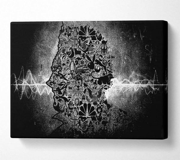  A Canvas Print of Tick Design Man Canvas Art