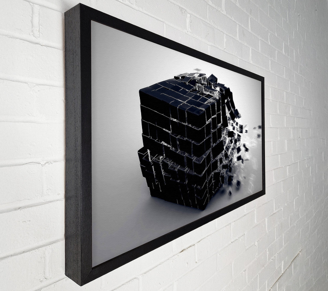  A Canvas Print of Exploding Cube Canvas Art