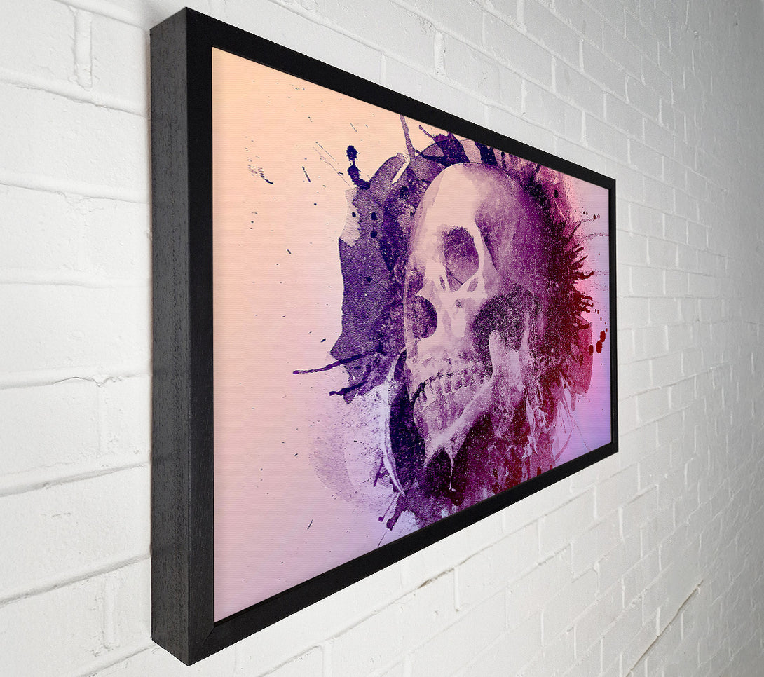  A Canvas Print of Watercolour Skull Design Canvas Print